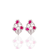 Amyra Ruby & Diamond Earrings