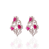 Amyra Ruby & Diamond Earrings