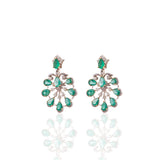 Ira Emerald & Diamond Danglers