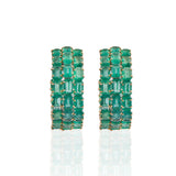 Adira Emerald Hoops