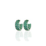 Adira Emerald Hoops
