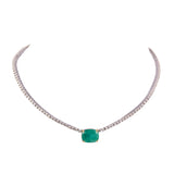 Hoor Emerald & Diamond Necklace